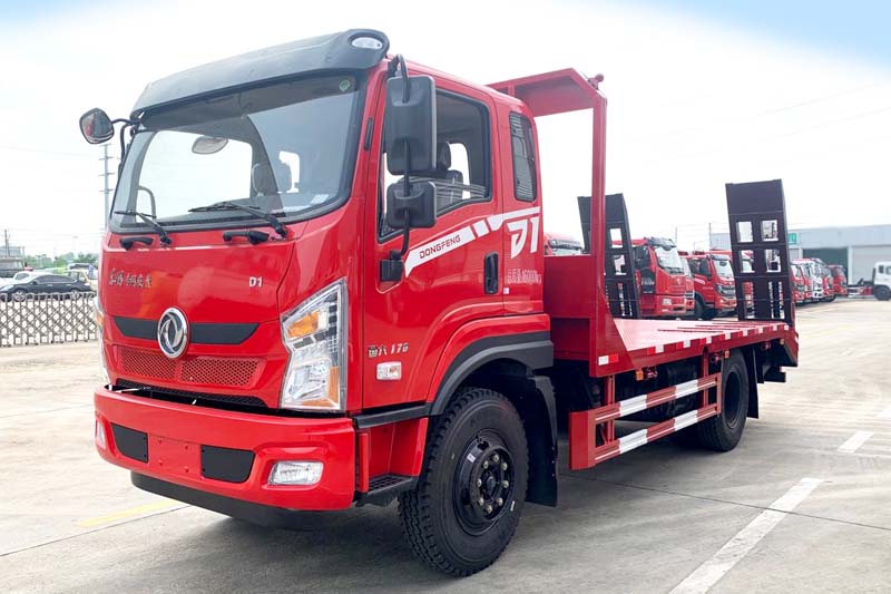 東風D1單橋挖機平板拖車